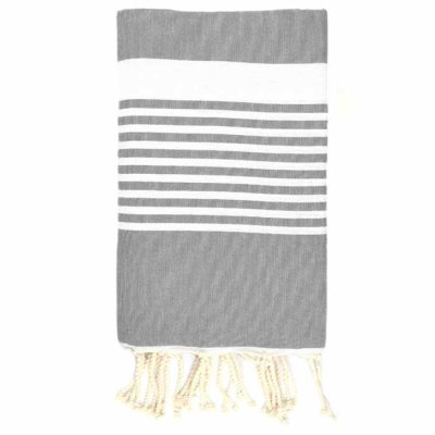 Hamam-towel Stripe grey